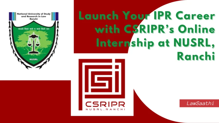 Law students attending CSRIPR online internship on Intellectual Property Rights at NUSRL Ranchi