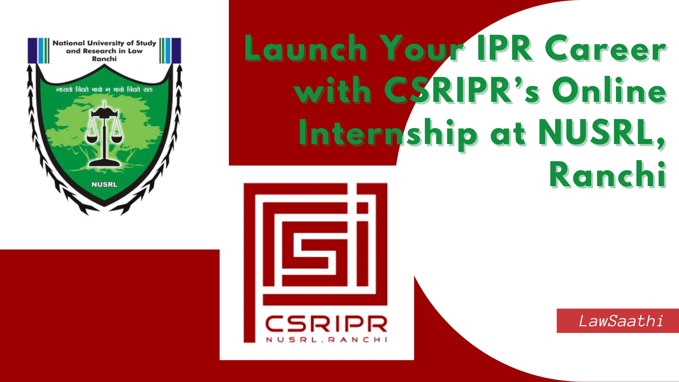 Law students attending CSRIPR online internship on Intellectual Property Rights at NUSRL Ranchi