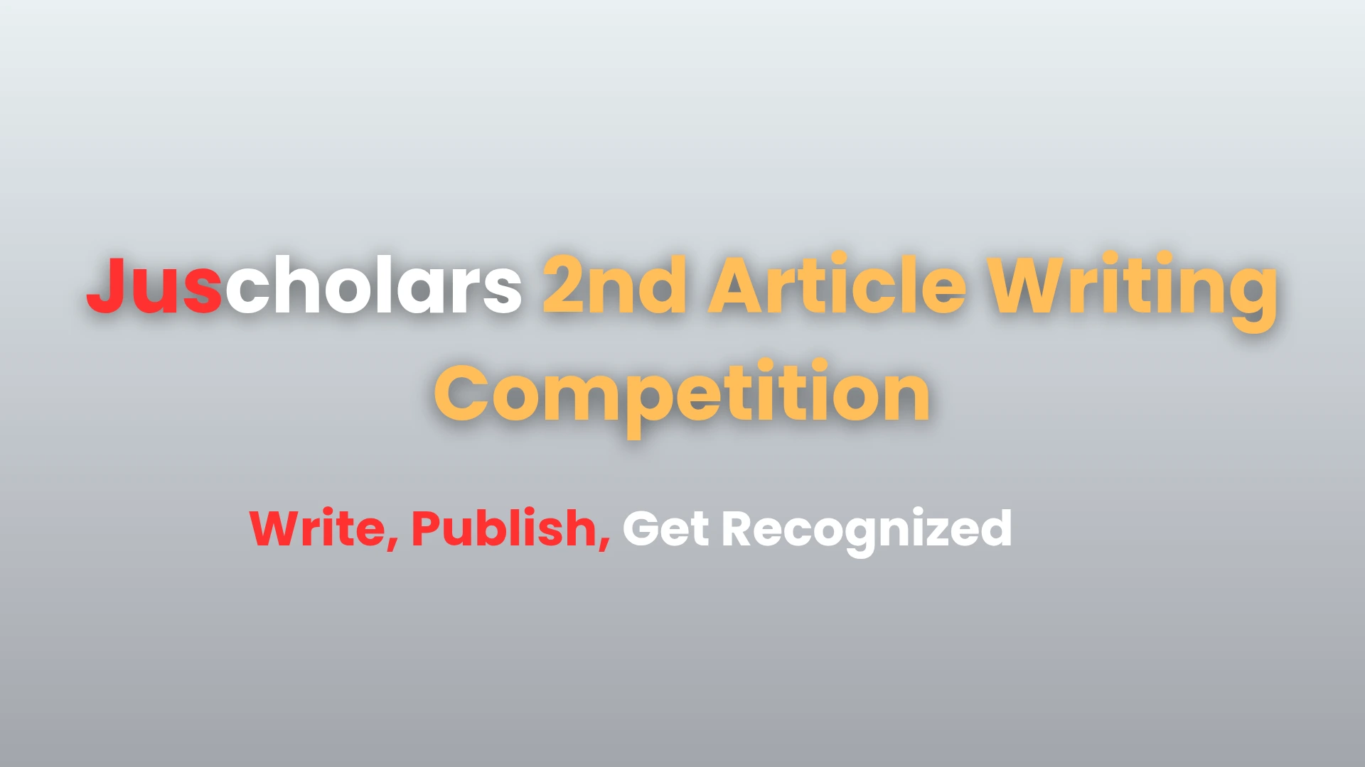 Juscholars Article Writing Competition