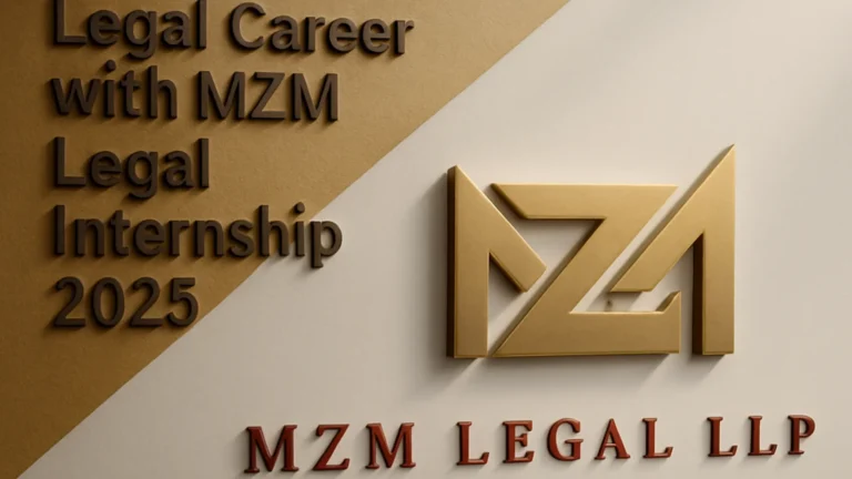 Apply for MZM Legal Internship 2025 in Mumbai & Delhi. Gain real exposure in white-collar crime, arbitration & litigation with India’s top-tier law firm.
