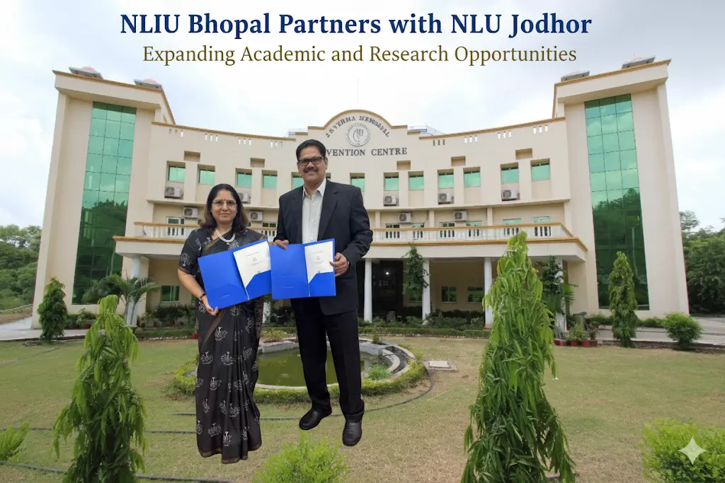 NLIU Bhopal and NLU Jodhpur sign MoU to boost student exchange, joint research, and collaborative events. A game-changer for Indian legal education.