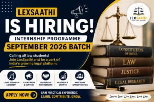 LexSaathi Internship September 2026 for Law Students